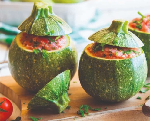 rellenar verduras, cortes y limpieza