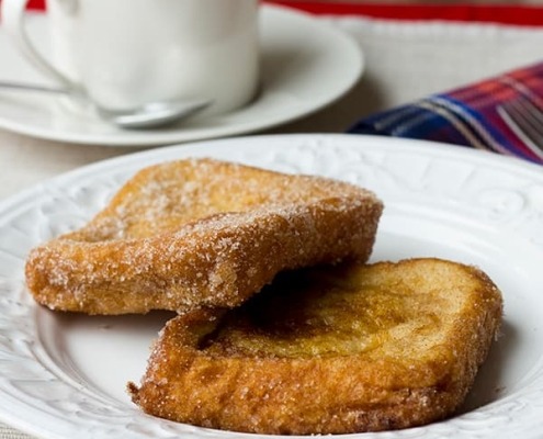 torrijas clásicas con leche y vino