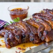 costillas al horno con salsa barbacoa