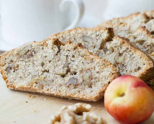 pan de platano con nueces