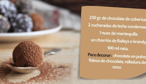 trufas de chocolate