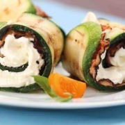 rollitos de calabacin con queso