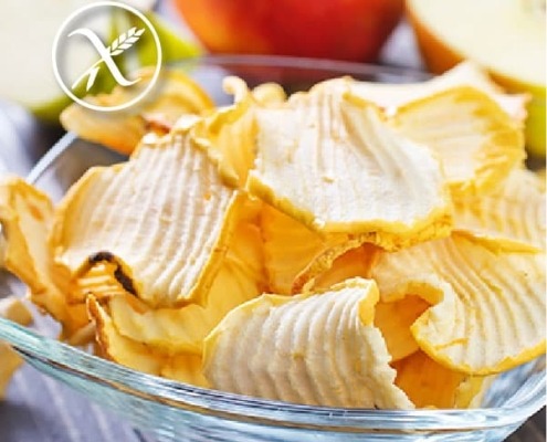 receta chips de manzana sin gluten