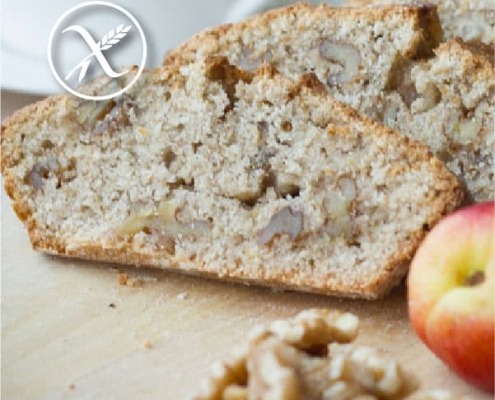 receta pan de plátano y nueces sin gluten