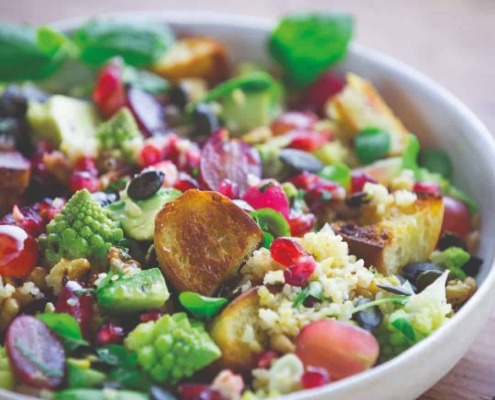 ensaladas con productos de otoño