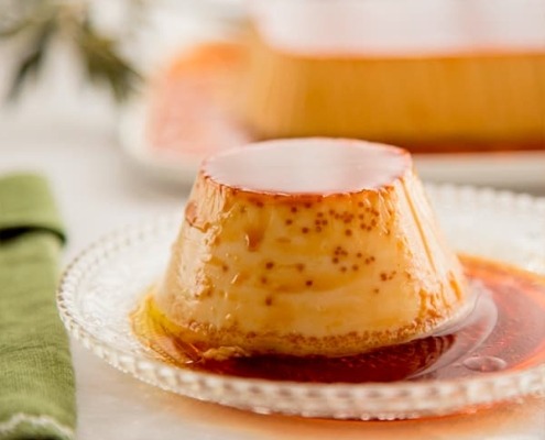 flan de aceite de oliva