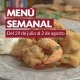 Menú semanal del 29 de julio al 2 de agosto