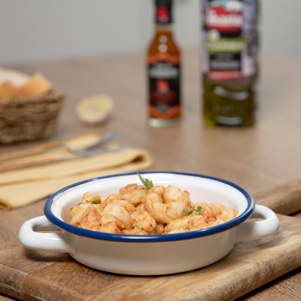 Receta casera de Gambas al ajillo y habanero