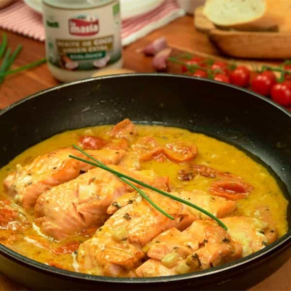 salmon en salsa cremosa