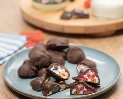 Receta casera de Bombón helado de frutos rojos