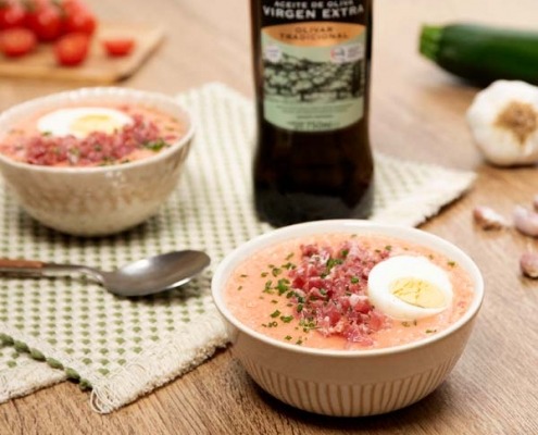 Receta casera de Salmorejo de calabacín sin gluten