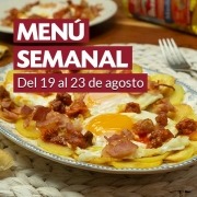 Menú semanal del 19 al 23 de agosto