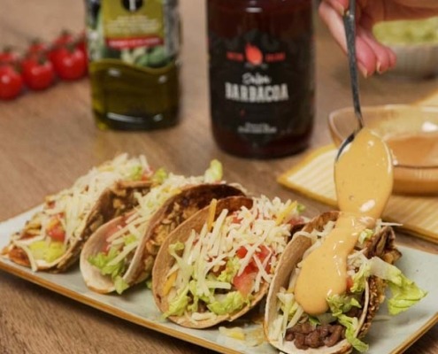 Receta casera de Tacos crujientes de carne