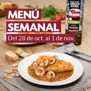 Menú semanal del 28 de octubre al 1 de noviembre