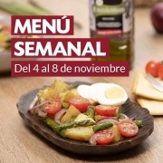 Menú semanal del 4 al 8 de noviembre