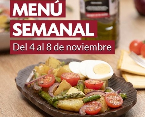 Menú semanal del 4 al 8 de noviembre