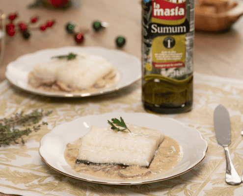 Receta casera de bacalao con setas