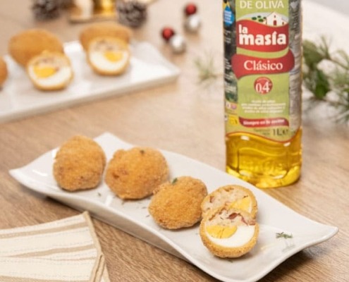 Receta casera de Croquetas de huevos rellenos de jamón