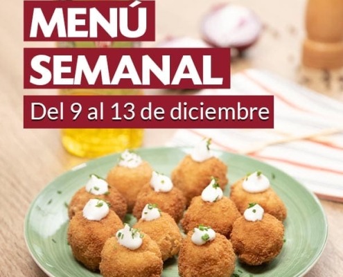 Menú semanal del 9 al 16 de diciembre