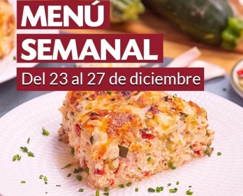 Menú semanal del 23 al 27 de diciembre