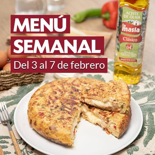 Menú semanal del 3 al 7 de febrero