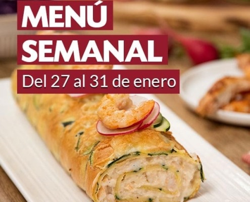 Menú semanal del 27 al 31 de enero