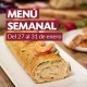 Menú semanal del 27 al 31 de enero