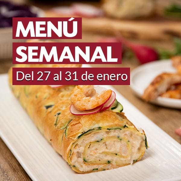 Menú semanal del 27 al 31 de enero