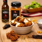 Receta casera de palomitas de pollo