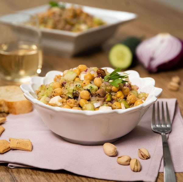 Ensalada de garbanzos y feta