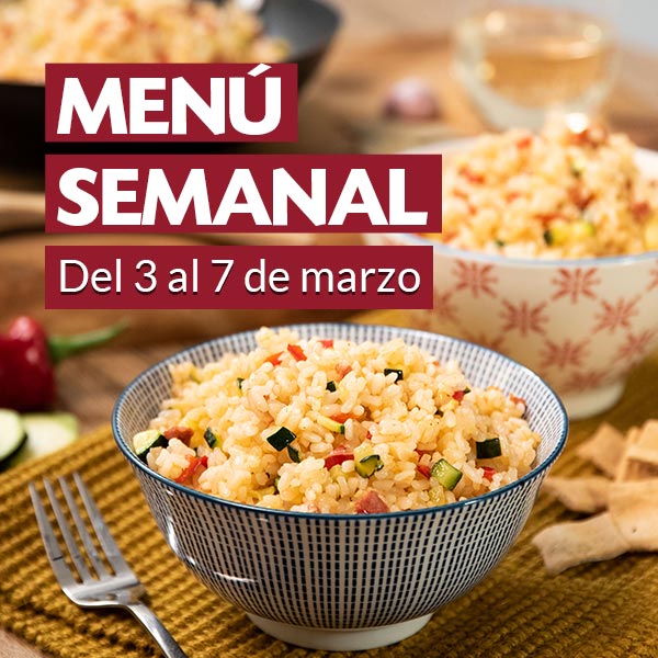 Menú semanal del 03 al 07 de marzo